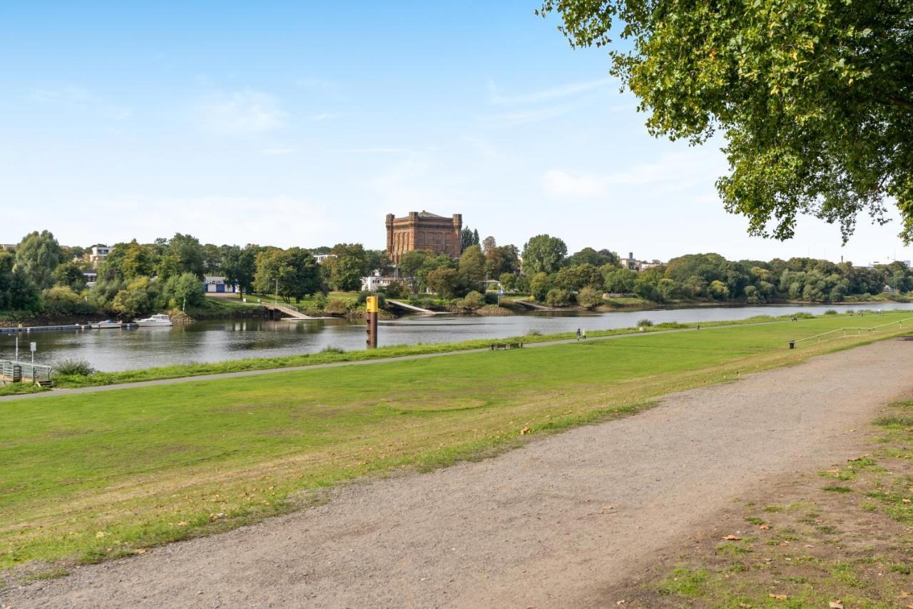 Homey Apartments - Riverside - Mit Weserblick Und Parkplatz Bremen Buitenkant foto